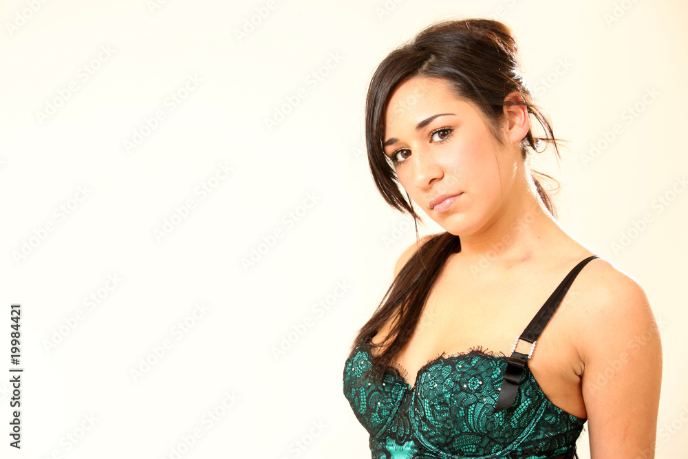 Beautiful Young Mixed Race Lingerie Model