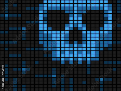 Horizontal blue screen of death background