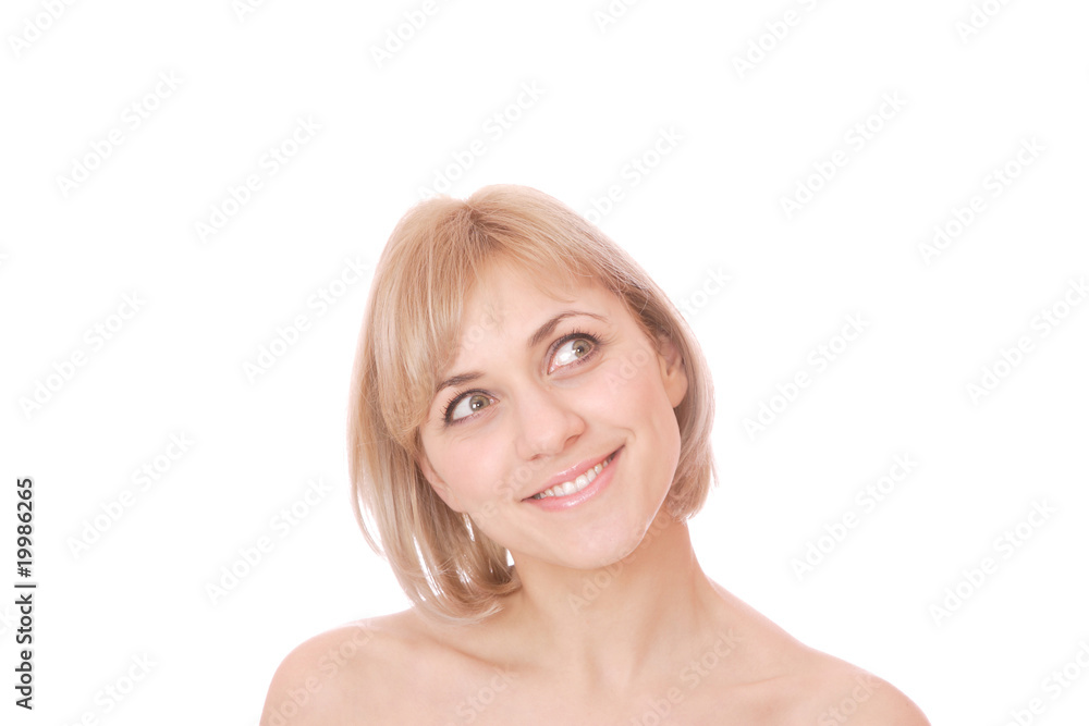 Portrait of a young happy woman Portrait of a young happy woman