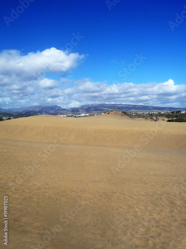 Landscape View Of Maspalomas Dunes