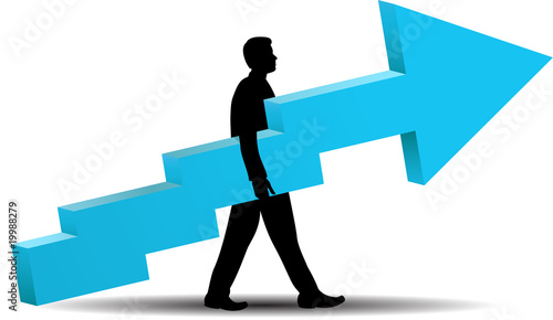 Business success - vector illustration