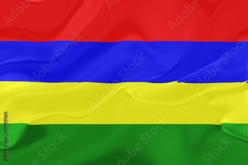 Flag of Mauritius wavy