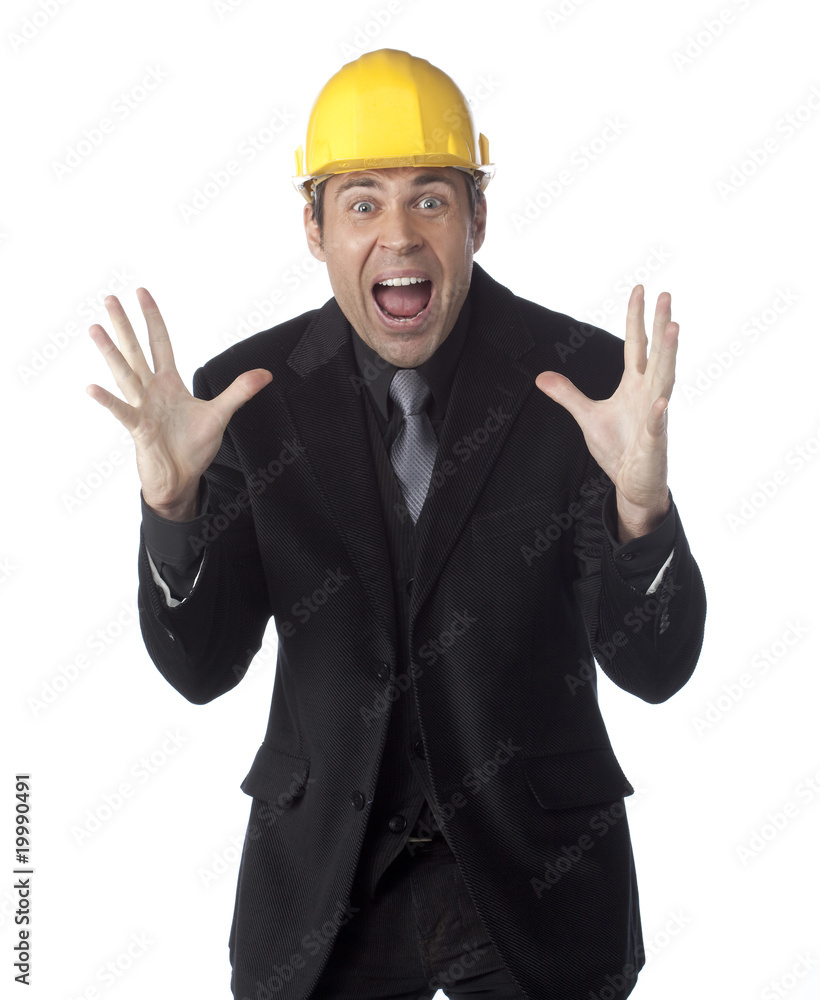 homme d'affaires casque sécurité catastrophe homme d'affaires casque sécurité catastrophe