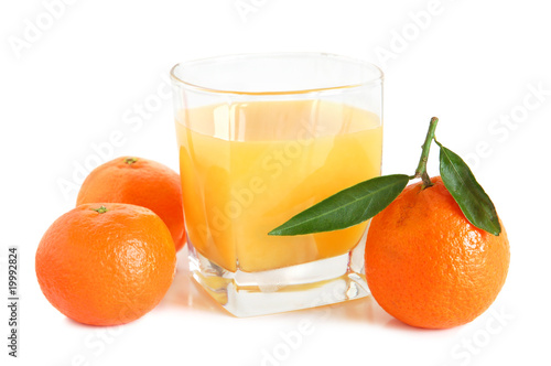 Sweet tangerines juice