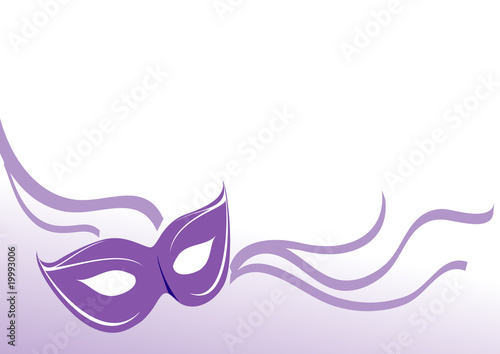 maschera carnevale viola