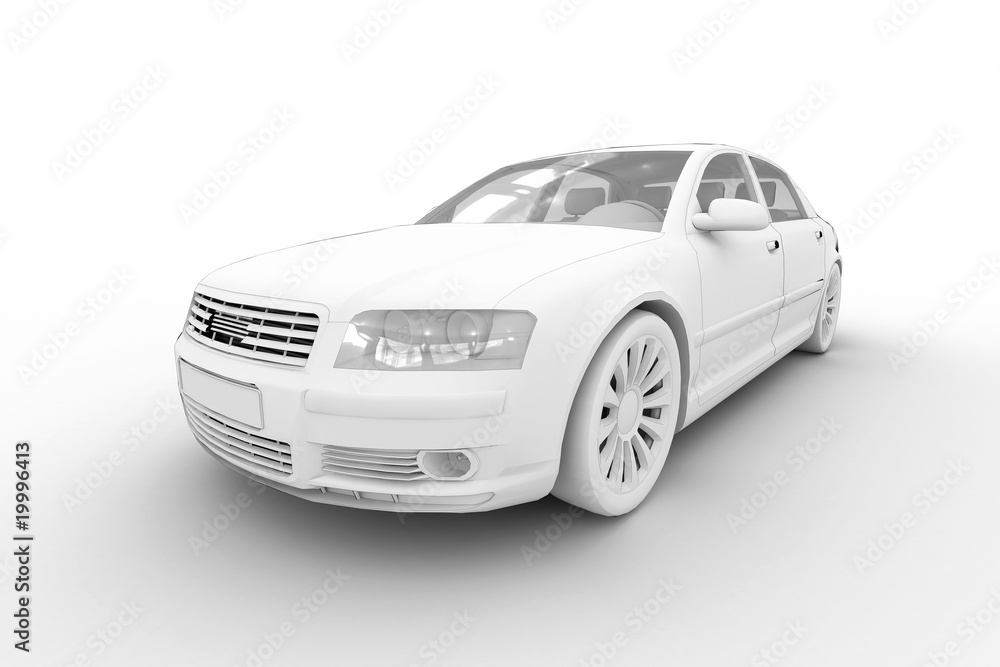 Fototapeta premium Limousine - isolated on white