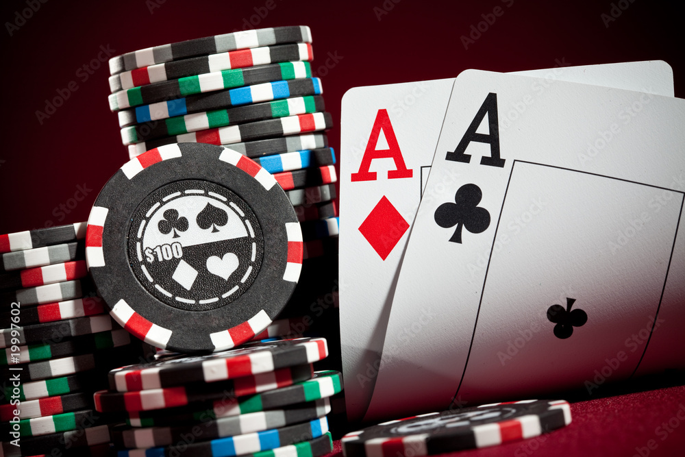 Obraz premium chips and two aces