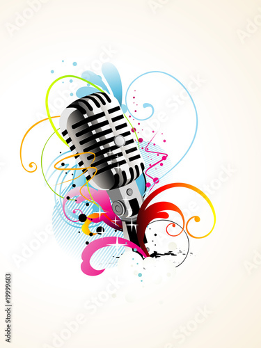 vector artistic mic background