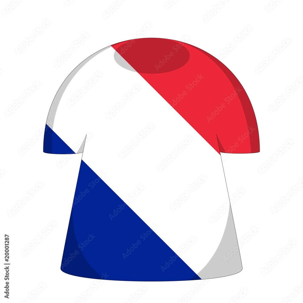 maillot france drapeau flag Stock Illustration | Adobe Stock