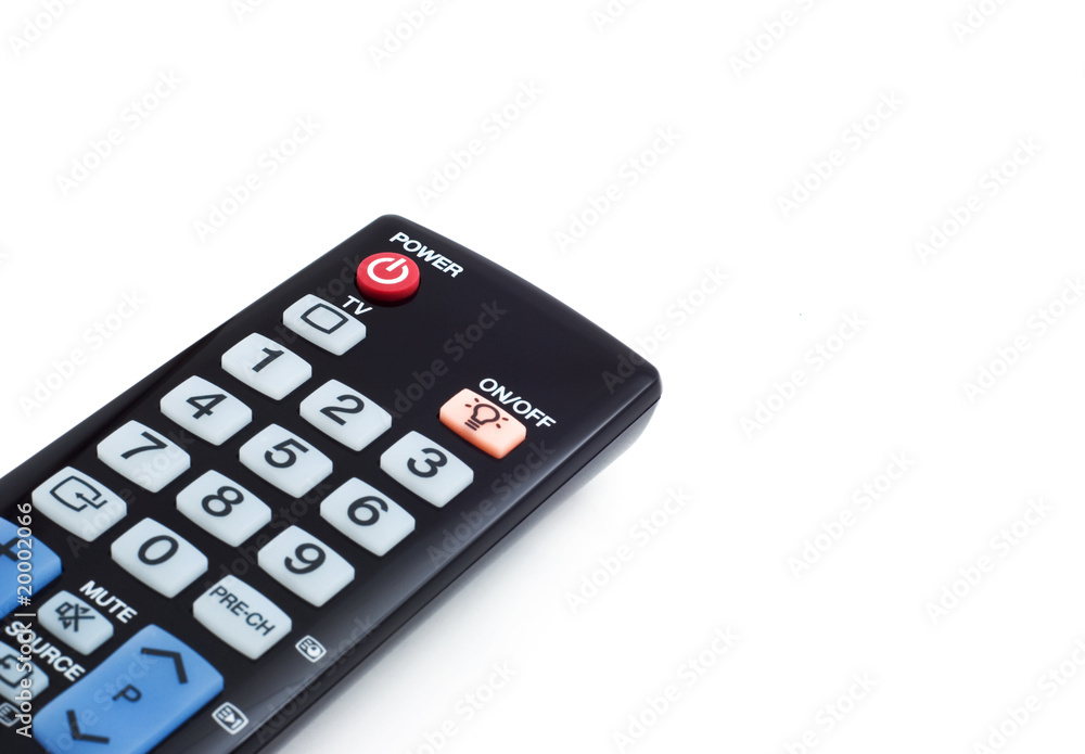 black controller from the TV to the power button black controller from the TV to the power button