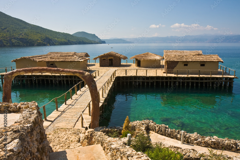 Plocha Mikov Grad on Lake Ohrid