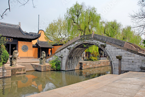 Nanxun village ancient bridge and Buddhist temple