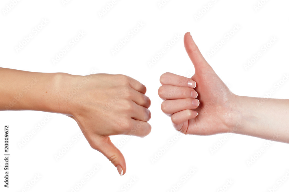 Various signs hands and palms Various signs hands and palms