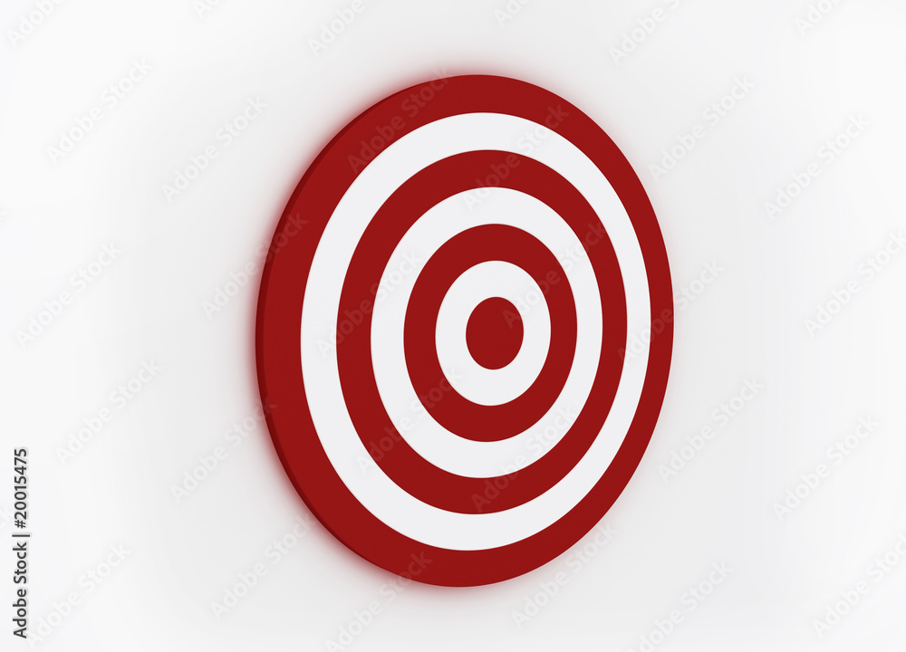 3D Render of Target isolated on white 3D Render of Target isolated on white