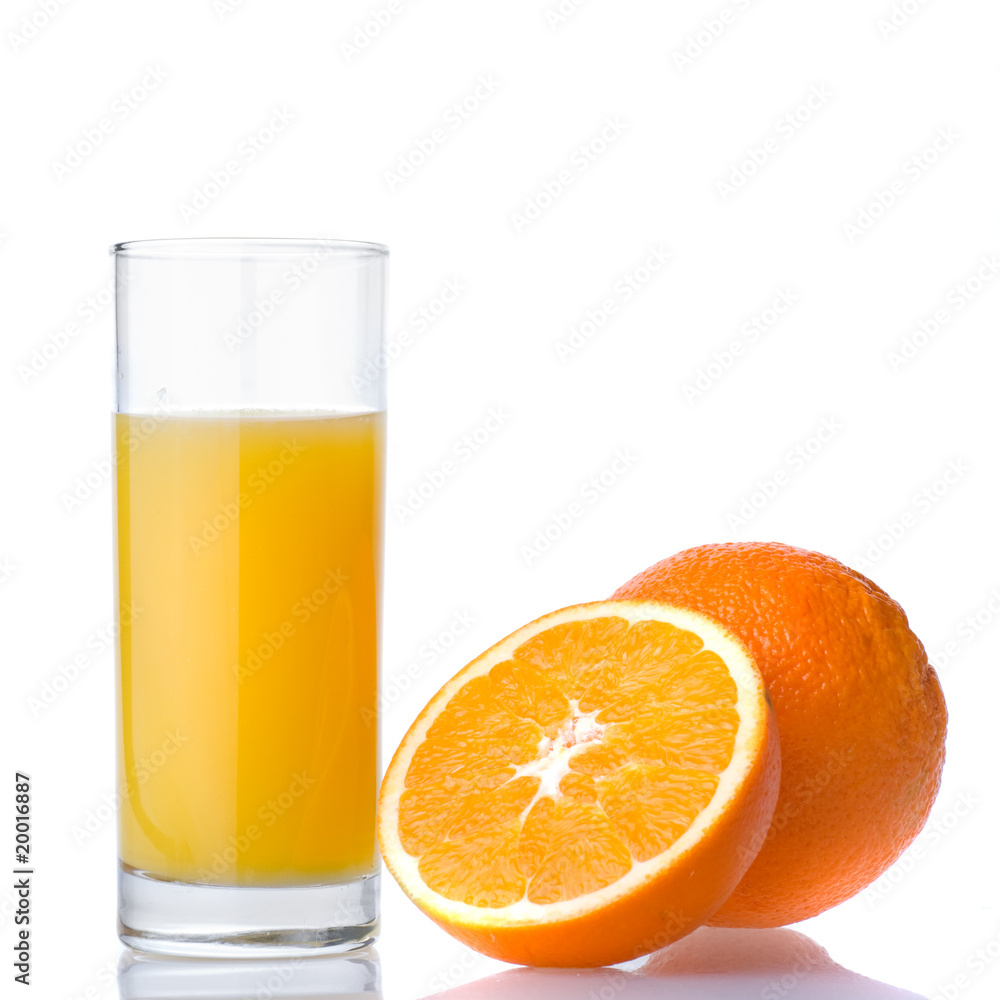 orange juice and orange isolated on white orange juice and orange isolated on white