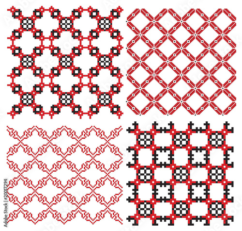 texture ukrainian embroider element