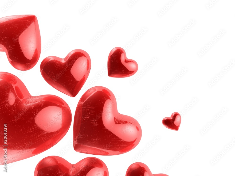 rote Valentinsherzen rote Valentinsherzen