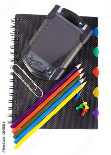 Wallpaper Mural stationery isolated on the white background Torontodigital.ca