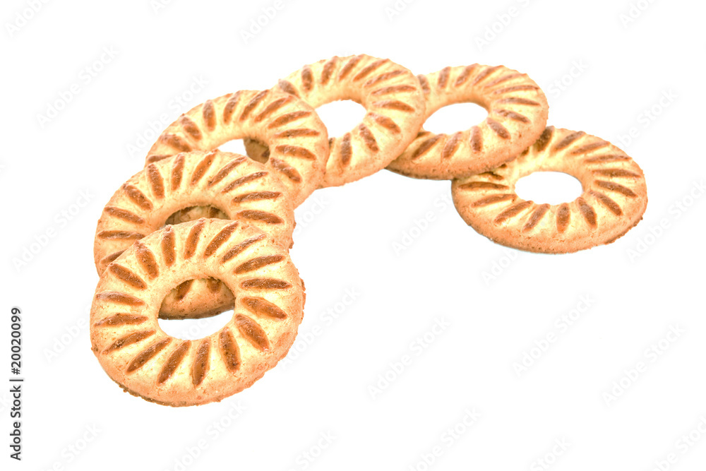 cookies on white background cookies on white background