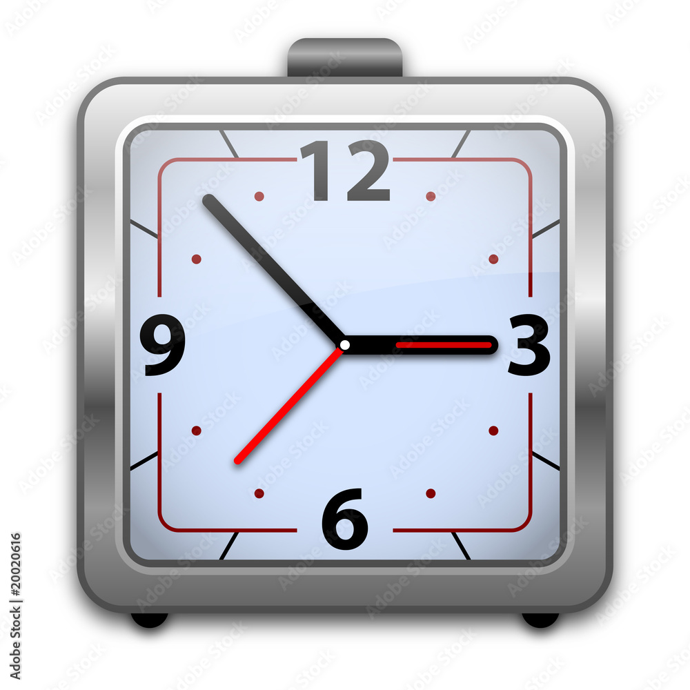 Analog alarm clock, vector illustration Analog alarm clock, vector illustration