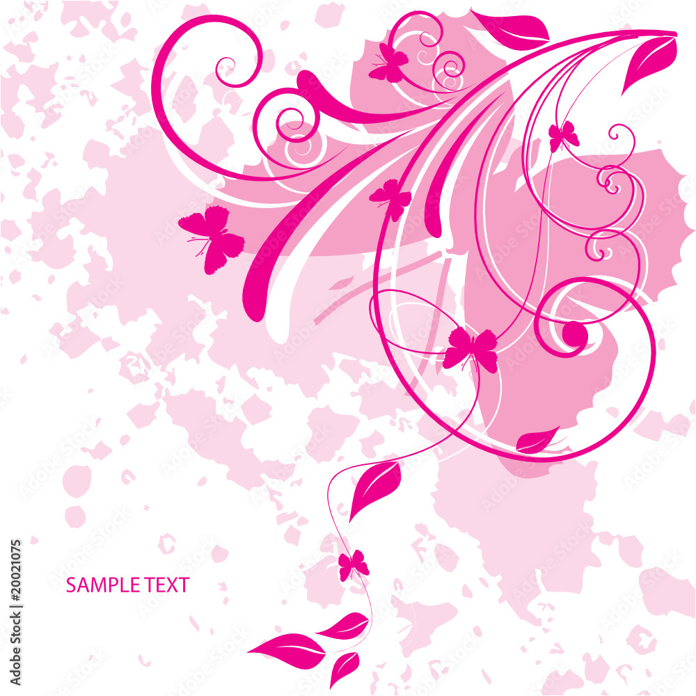 Abstract flowers background with place for your text Abstract flowers background with place for your text