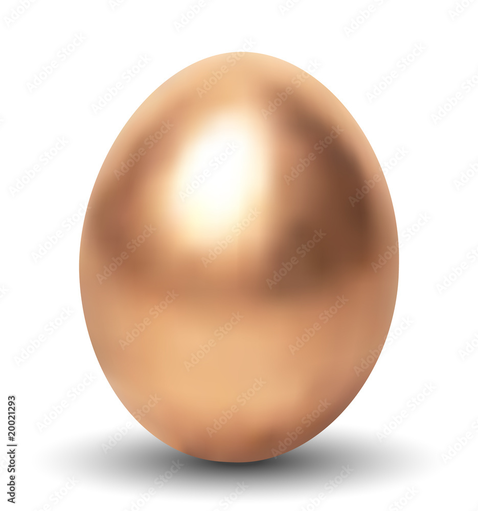 3D Golden Egg Stock Vector | Adobe Stock