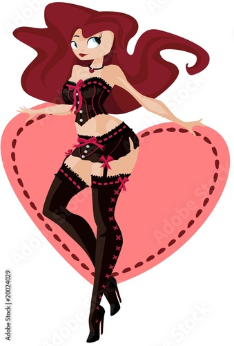 Sexy lingerie valentine
