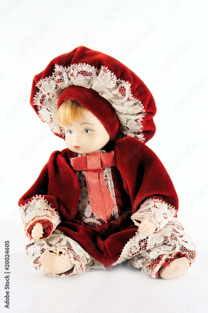 bambolina in ceramica da collezione