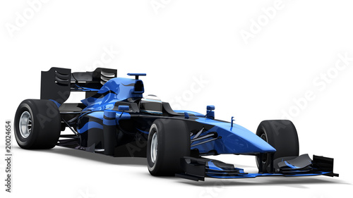 race car on white - black   blue