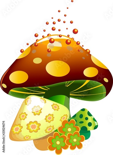Fungo-Mushroom-Champignon-Vector