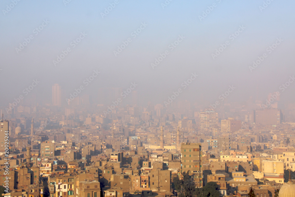 the skyline of Cairo Egypt