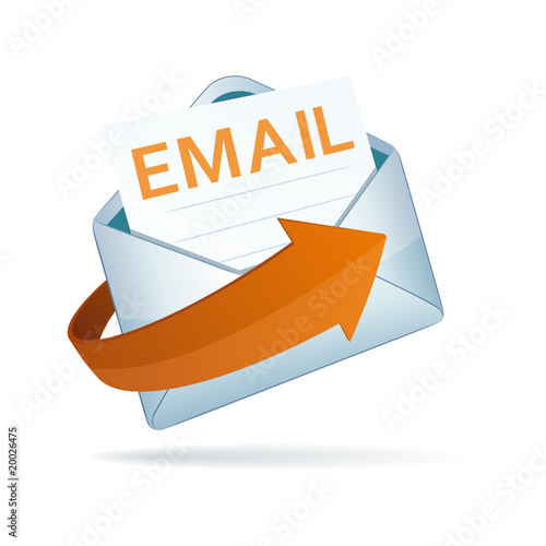 E mail with arrow