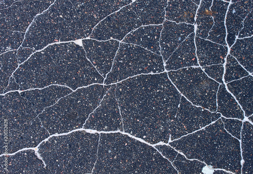 Cracked asphalt texture