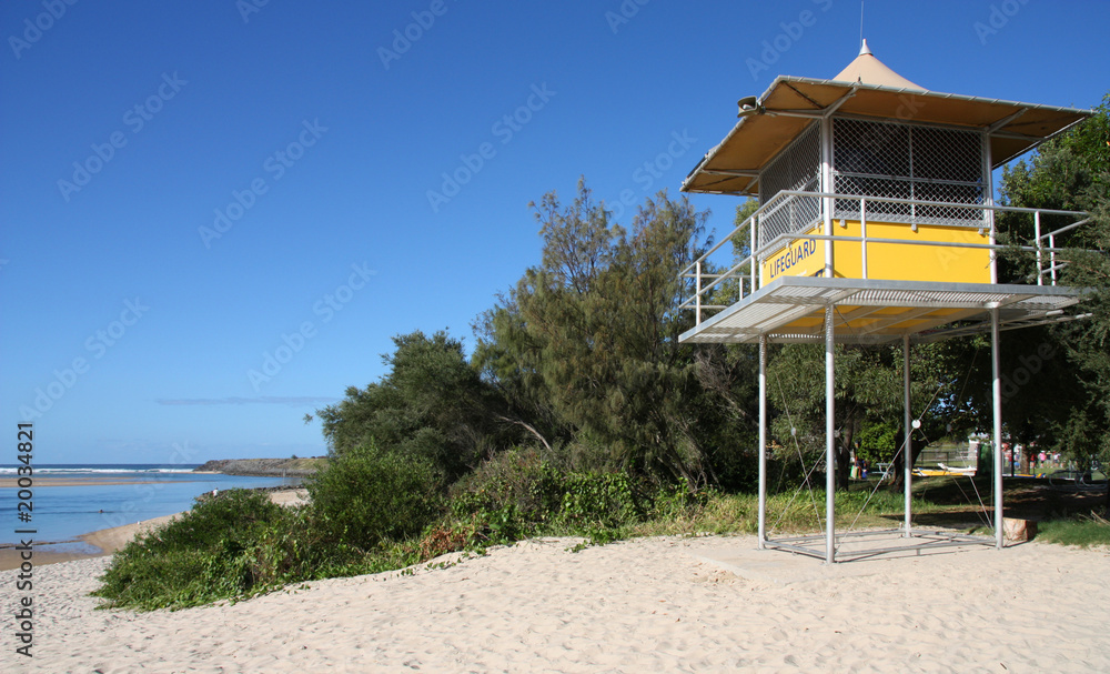 Fototapeta premium Lifeguard in Gold Coast