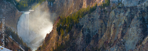 Yellowstone Falls panoramic