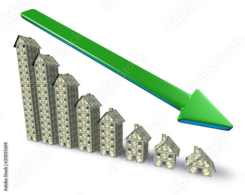 Real estate prices down