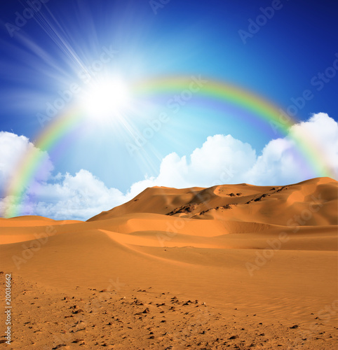 Fotografía Sandy desert at daytime