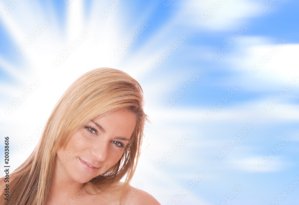 Portrait of a young happy woman Portrait of a young happy woman