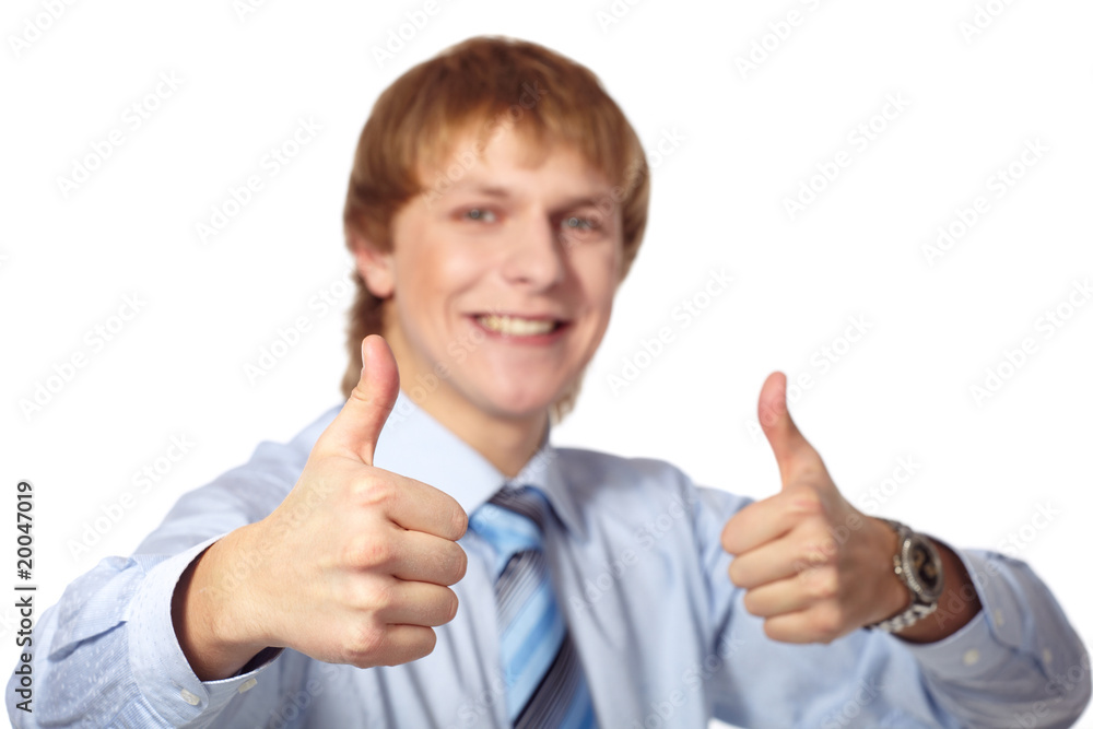 Portrait of happy businessman Portrait of happy businessman