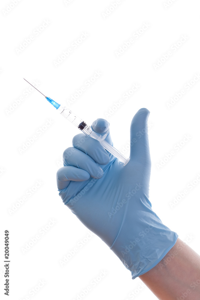 Syringe with vaccine Syringe with vaccine