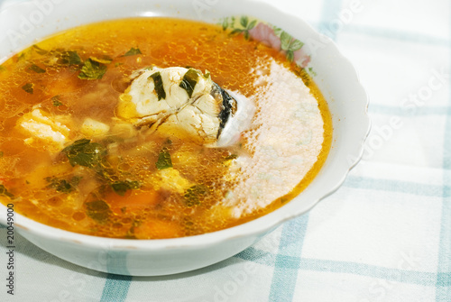 Healthy fish soup