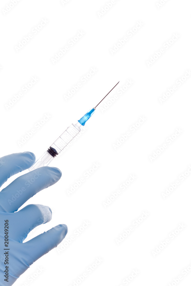 Syringe with vaccine Syringe with vaccine