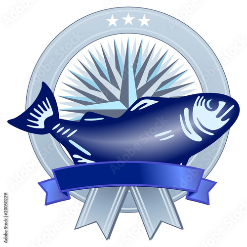 Wappen mit Fisch