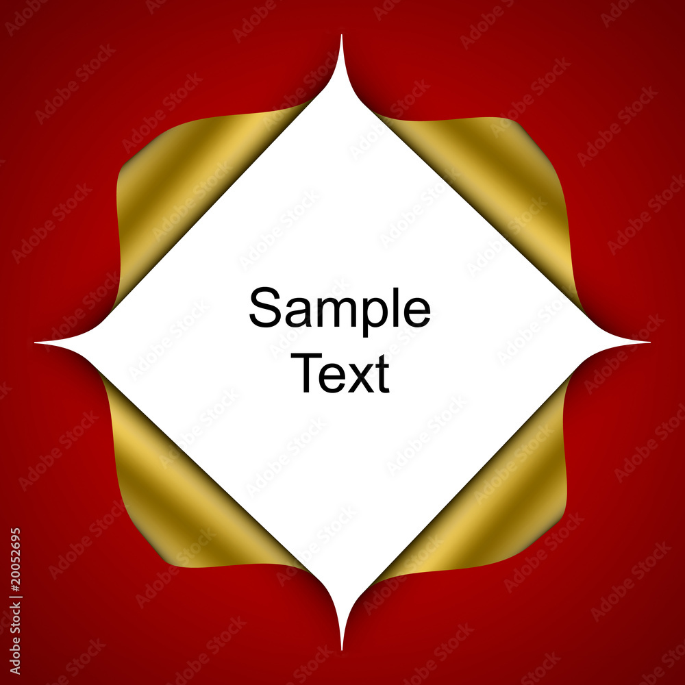 Naklejka premium Page curl