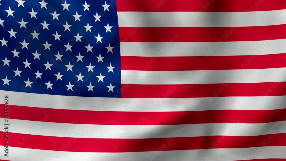 a realisitic flag of the usa waving in a loop a realisitic flag of the usa waving in a loop