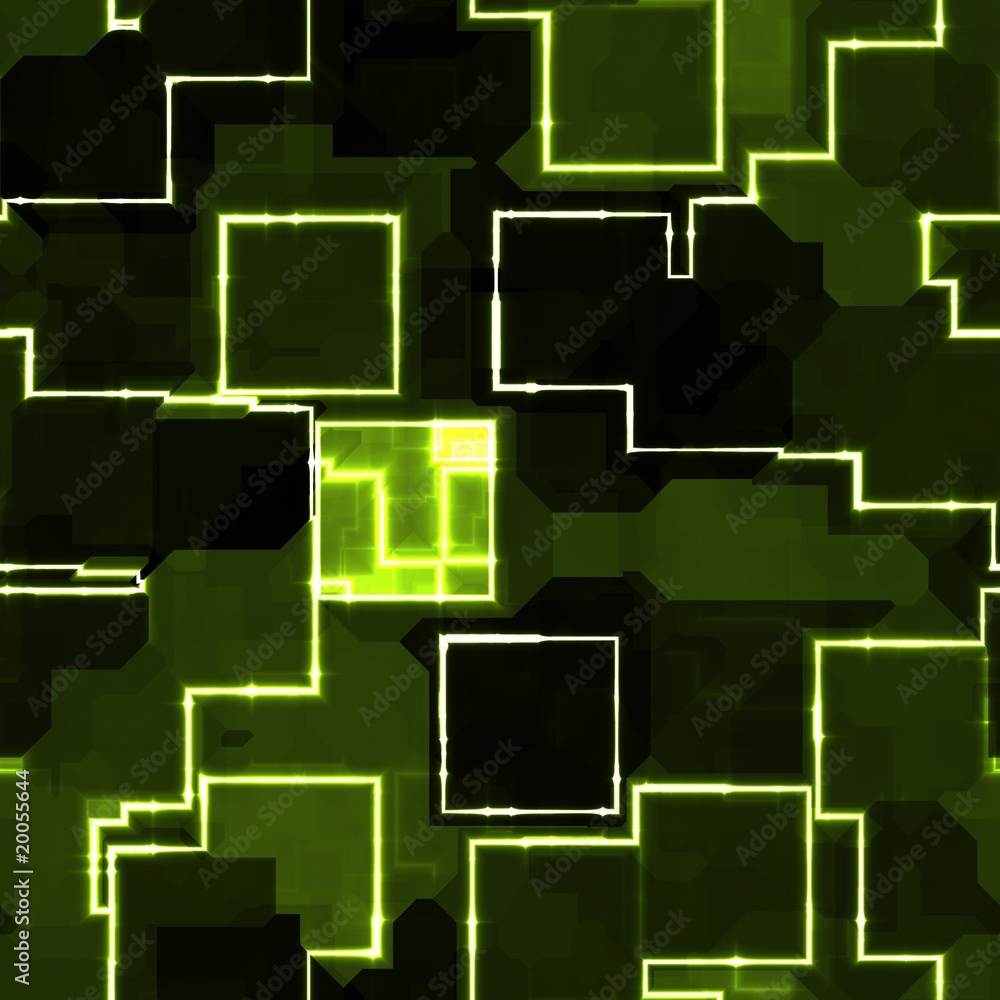 Square glowing pattern