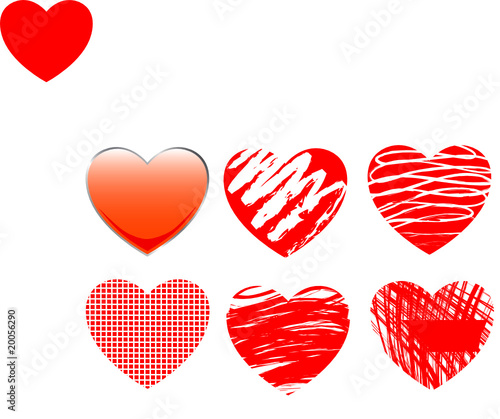 Hearts icons