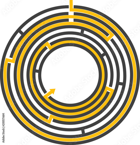 circular maze - editable