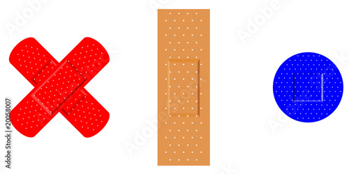 Medical first aid plaster