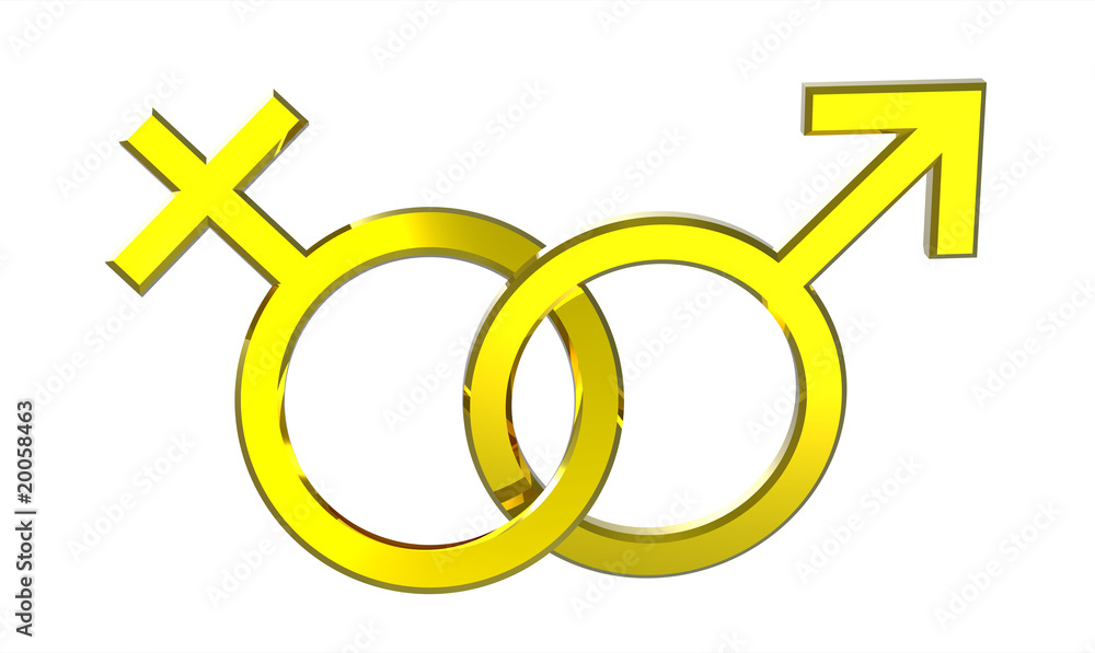 Male and female sex symbols Male and female sex symbols